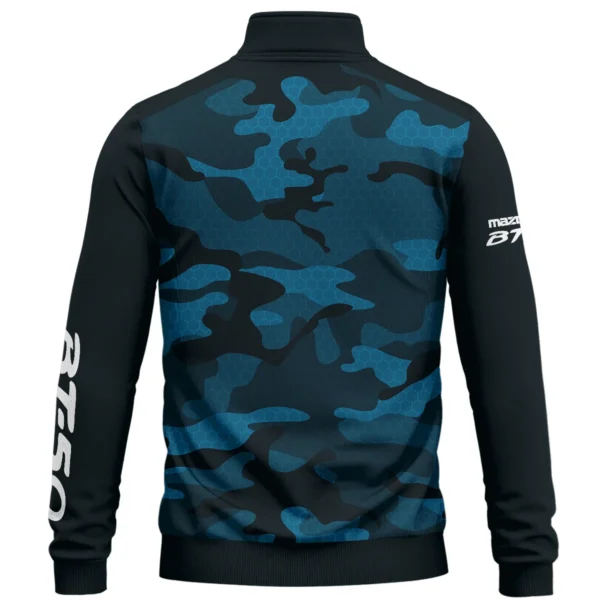 Mazda BT-50 Exclusive Logo Quarter Zip Sweatshirt Ute QTUT020625A1MBT - Blue - Image 2