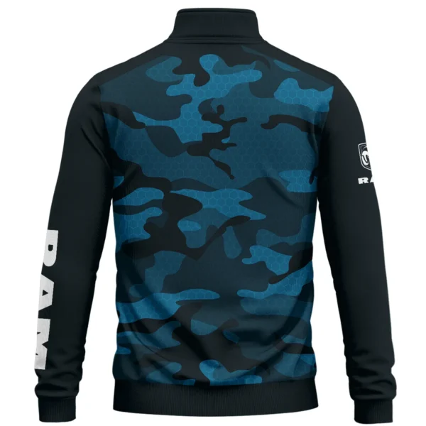 RAM Trucks Exclusive Logo Quarter Zip Sweatshirt Ute QTUT020625A1RAM - Blue - Image 2