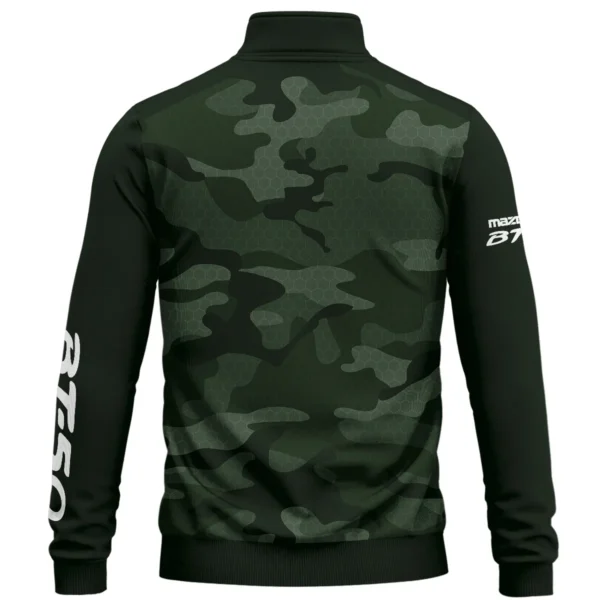 Mazda BT-50 Exclusive Logo Quarter Zip Sweatshirt Ute QTUT020625A1MBT - Green - Image 2