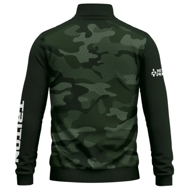 Mitsubishi Triton Exclusive Logo Quarter Zip Sweatshirt Ute QTUT020625A1MT - Green - Image 2