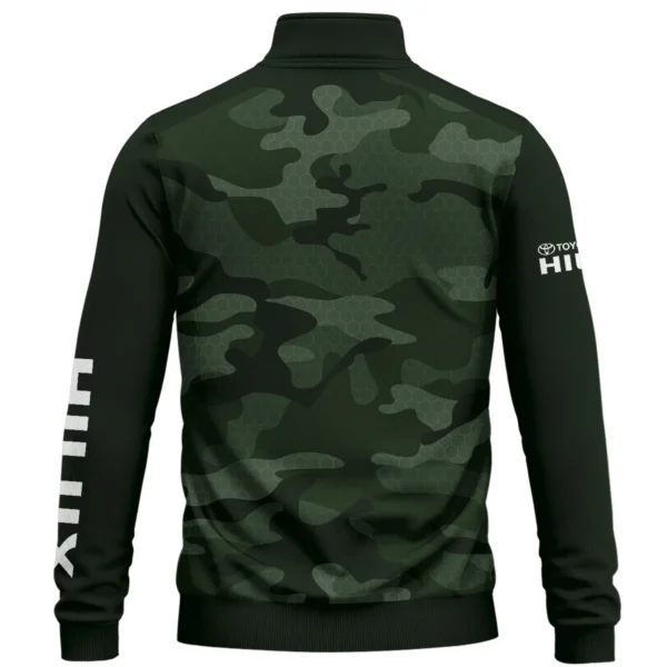 Toyota Hilux Exclusive Logo Quarter Zip Sweatshirt Ute QTUT020625A1TH - Green - Image 2
