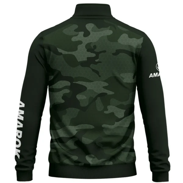 Volkswagen Amarok Exclusive Logo Quarter Zip Sweatshirt Ute QTUT020625A1VA - Green - Image 2