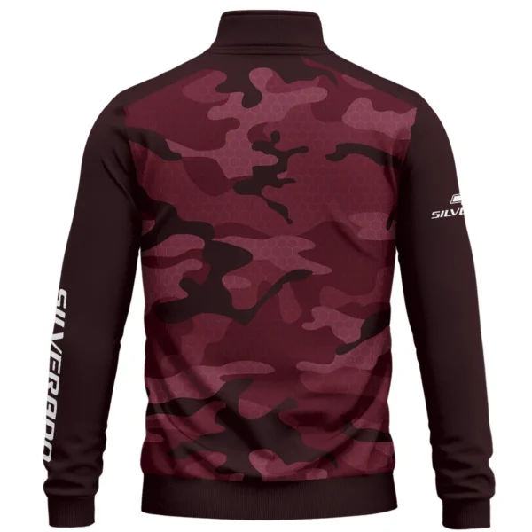 Chevrolet Silverado Exclusive Logo Quarter Zip Sweatshirt Ute QTUT020625A1CS - Marron - Image 2