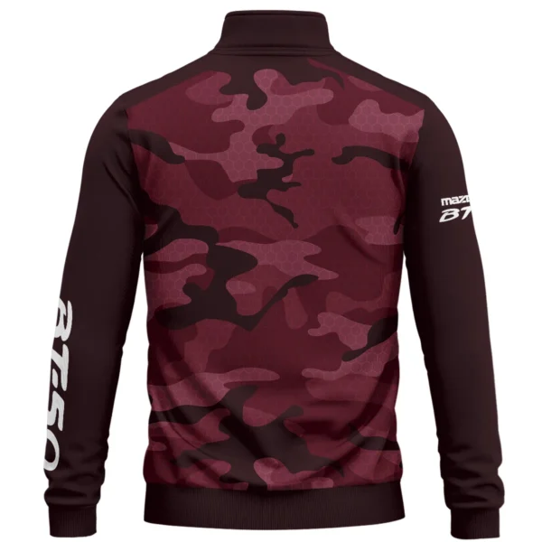 Mazda BT-50 Exclusive Logo Quarter Zip Sweatshirt Ute QTUT020625A1MBT - Marron - Image 2