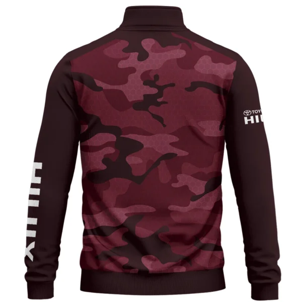Toyota Hilux Exclusive Logo Quarter Zip Sweatshirt Ute QTUT020625A1TH - Marron - Image 2