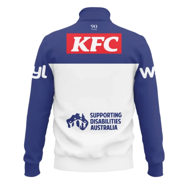 Canterbury-Bankstown Bulldogs NRL Exclusive Logo Quarter-Zip Sweatshirt QTVA050625NRL01CBY-QTZ - Image 3