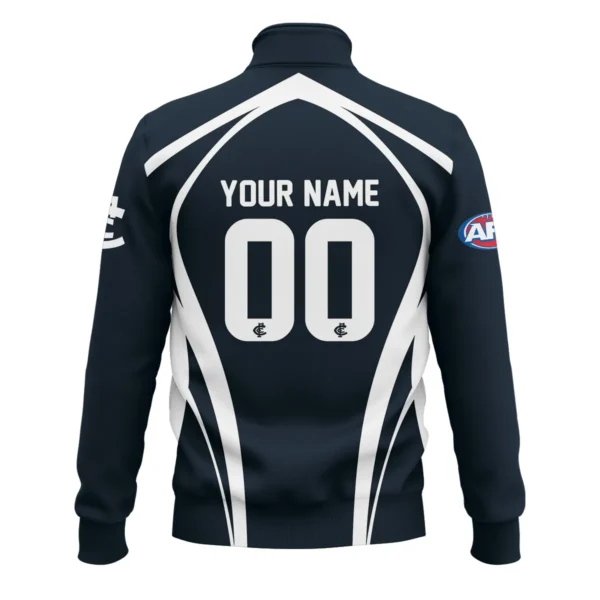 Carlton Blues AFL Exclusive Logo Quarter-Zip Sweatshirt QTVA250625AFL03CARL-QTZ - Image 3