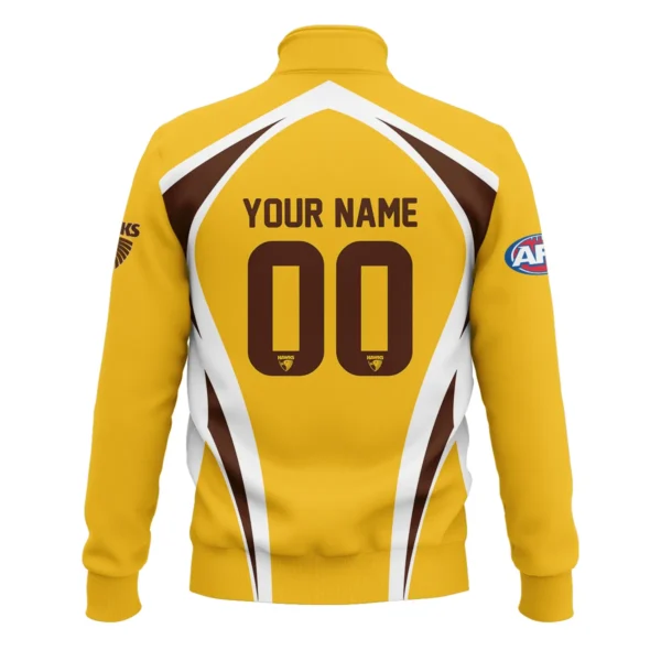 Hawthorn Hawks AFL Exclusive Logo Quarter-Zip Sweatshirt QTVA250625AFL03HAW-QTZ - Image 3
