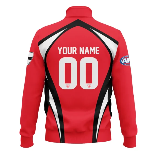 St Kilda Saints AFL Exclusive Logo Quarter-Zip Sweatshirt QTVA250625AFL03STK-QTZ - Image 3