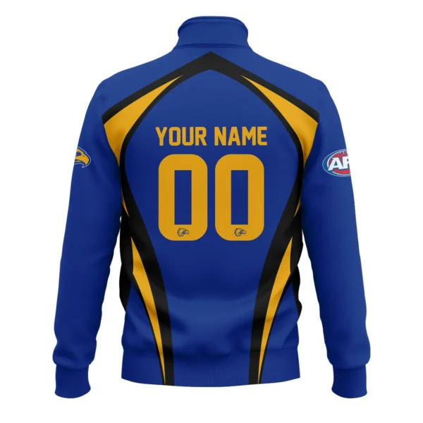 West Coast Eagles AFL Exclusive Logo Quarter-Zip Sweatshirt QTVA250625AFL03WCE-QTZ - Image 3