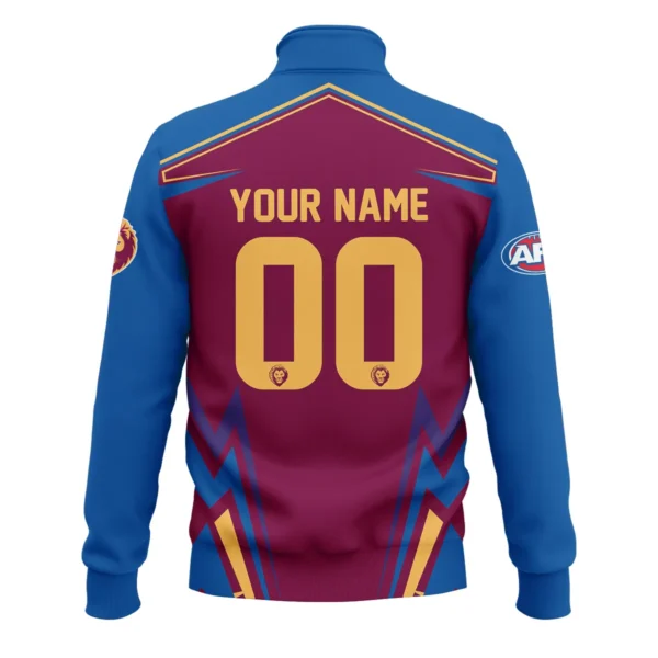 Brisbane Lions AFL Exclusive Logo Quarter-Zip Sweatshirt QTVA270625AFL04BL-QTZ - Image 3