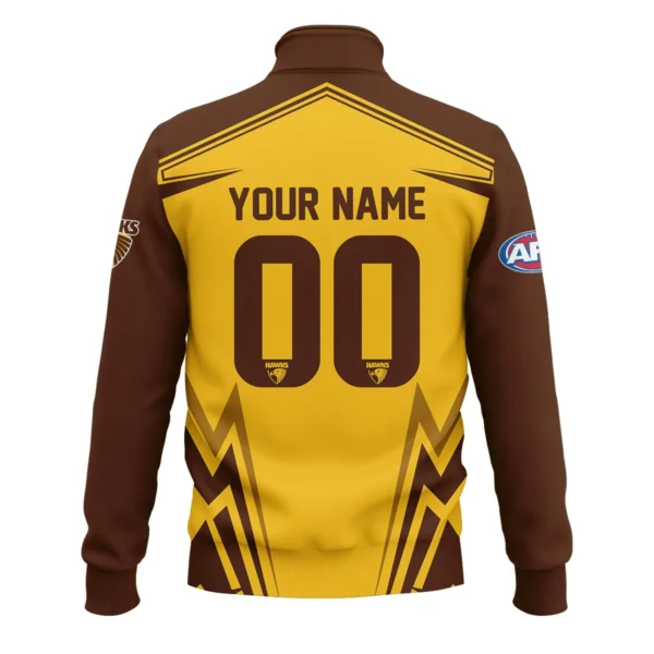 Hawthorn Hawks AFL Exclusive Logo Quarter-Zip Sweatshirt QTVA270625AFL04HAW-QTZ - Image 3