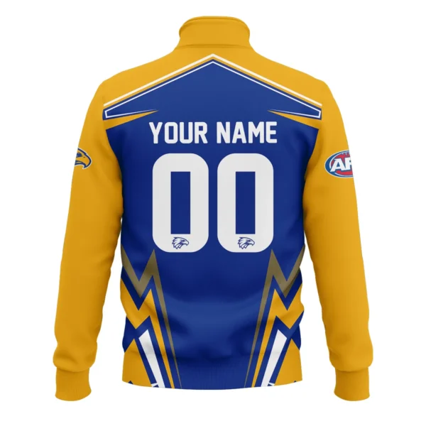 West Coast Eagles AFL Exclusive Logo Quarter-Zip Sweatshirt QTVA270625AFL04WCE-QTZ - Image 3