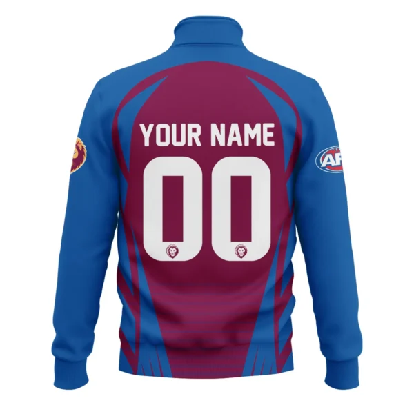 Brisbane Lions AFL Exclusive Logo Quarter-Zip Sweatshirt QTVA280625AFL05BL-QTZ - Image 3