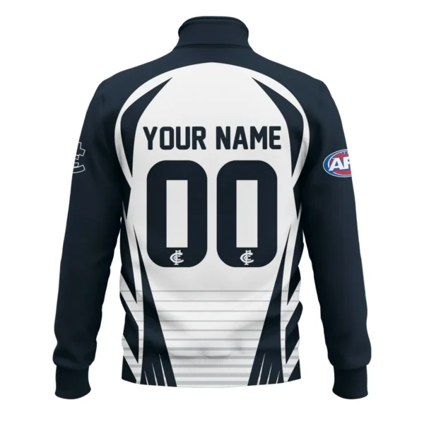 Carlton Blues AFL Exclusive Logo Quarter-Zip Sweatshirt QTVA280625AFL05CARL-QTZ - Image 3