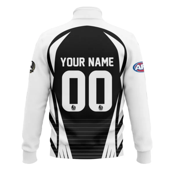 Collingwood Magpies AFL Exclusive Logo Quarter-Zip Sweatshirt QTVA280625AFL05COLL-QTZ - Image 3