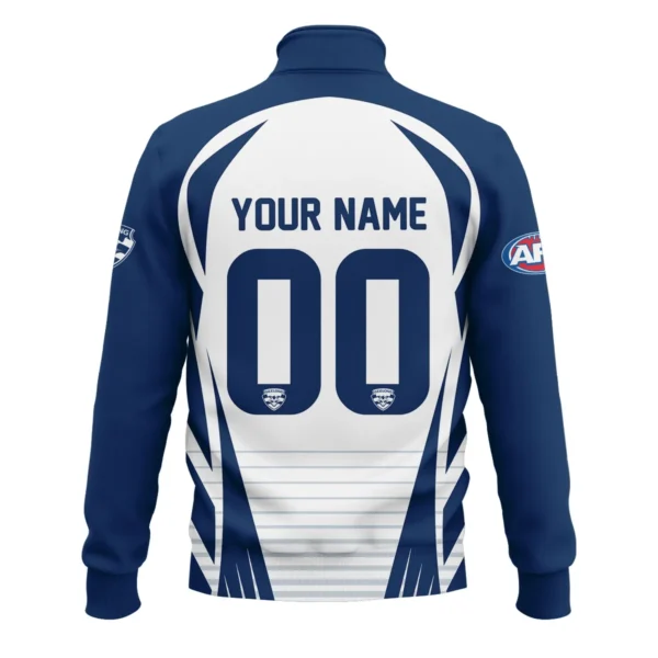 Geelong Cats AFL Exclusive Logo Quarter-Zip Sweatshirt QTVA280625AFL05GEEL-QTZ - Image 3