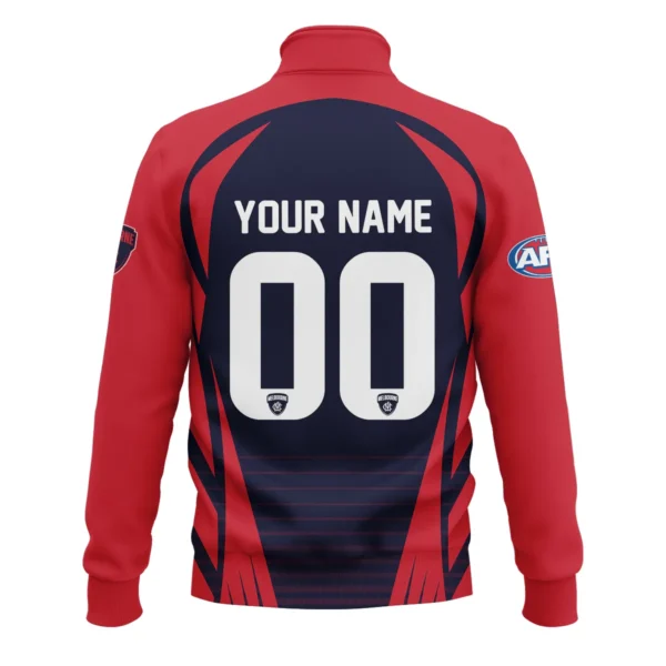 Melbourne Demons AFL Exclusive Logo Quarter-Zip Sweatshirt QTVA280625AFL05MELB-QTZ - Image 3