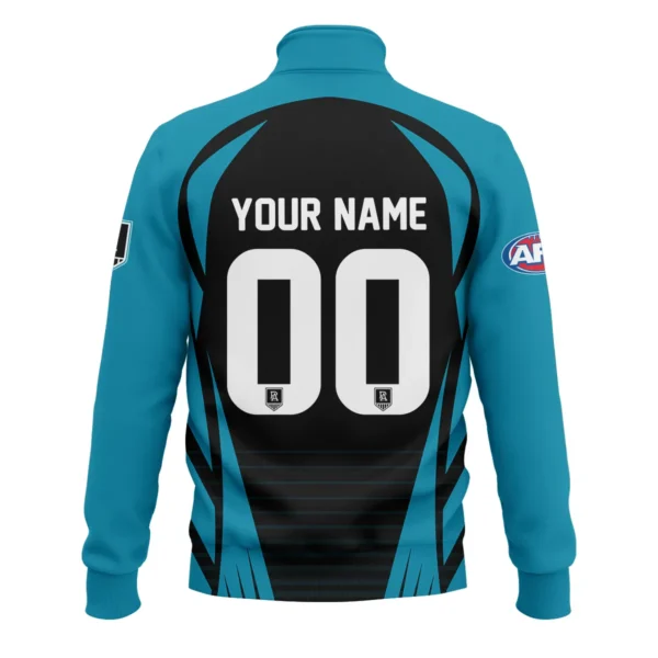 Port Adelaide Power AFL Exclusive Logo Quarter-Zip Sweatshirt QTVA280625AFL05PORT-QTZ - Image 3