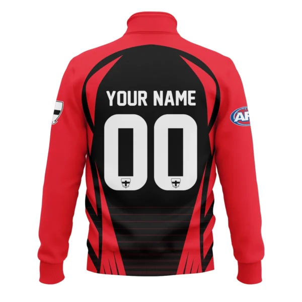 St Kilda Saints AFL Exclusive Logo Quarter-Zip Sweatshirt QTVA280625AFL05STK-QTZ - Image 3