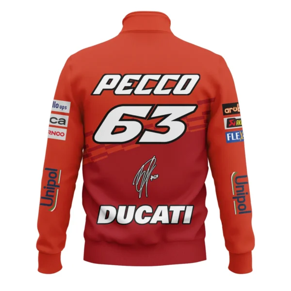 Francesco Bagnaia Ducati Lenovo Team Exclusive Logo Quarter Zip Sweatshirt QTVAGP060625A5DUC-QTZ - Image 3