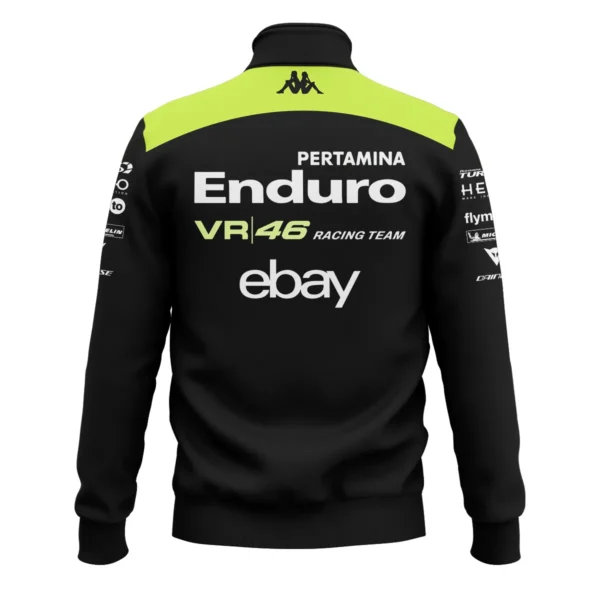 VR46 Racing Team Exclusive Logo Quarter Zip Sweatshirt QTVAGP120625A16VR46-QTZ - Image 3