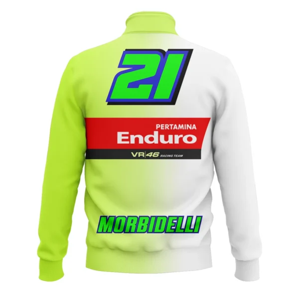 VR46 Racing Team Exclusive Logo Quarter Zip Sweatshirt QTVAGP130625A20VR46-QTZ - Image 3