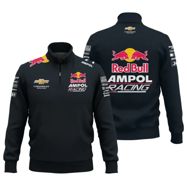 Red Bull Ampol Racing Exclusive Logo Quarter-Zip Sweatshirt QTRB140525A2-QTZ