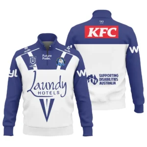 Canterbury-Bankstown Bulldogs NRL Exclusive Logo Quarter-Zip Sweatshirt QTVA050625NRL01CBY-QTZ