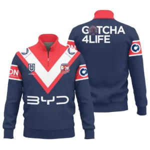 Sydney Roosters NRL Exclusive Logo Quarter-Zip Sweatshirt QTVA050625NRL01SYD-QTZ