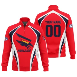 Adelaide Crows AFL Exclusive Logo Quarter-Zip Sweatshirt QTVA250625AFL03ADEL-QTZ