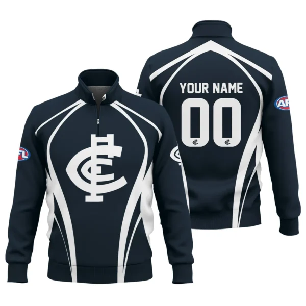 Carlton Blues AFL Exclusive Logo Quarter-Zip Sweatshirt QTVA250625AFL03CARL-QTZ