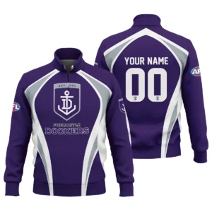 Fremantle Dockers AFL Exclusive Logo Quarter-Zip Sweatshirt QTVA250625AFL03FRE-QTZ