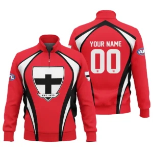 St Kilda Saints AFL Exclusive Logo Quarter-Zip Sweatshirt QTVA250625AFL03STK-QTZ
