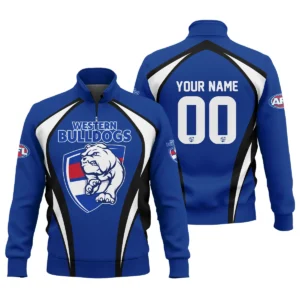 Western Bulldogs AFL Exclusive Logo Quarter-Zip Sweatshirt QTVA250625AFL03WB-QTZ