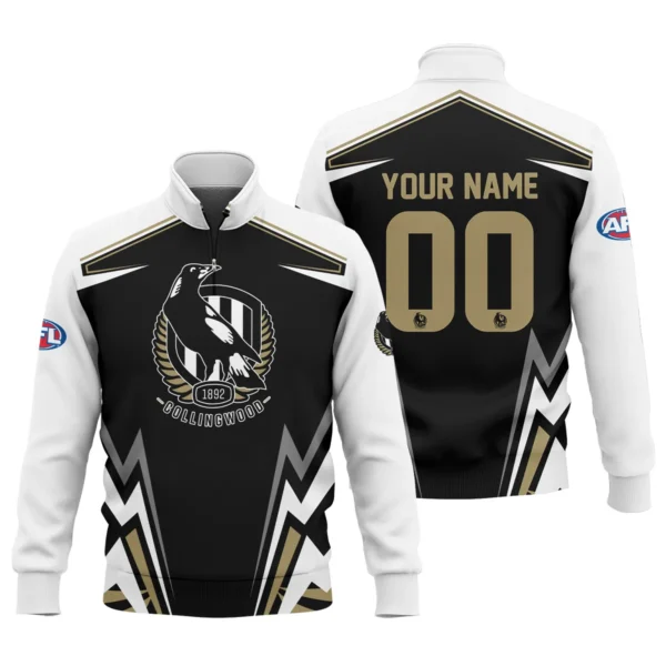 Collingwood Magpies AFL Exclusive Logo Quarter-Zip Sweatshirt QTVA270625AFL04COLL-QTZ