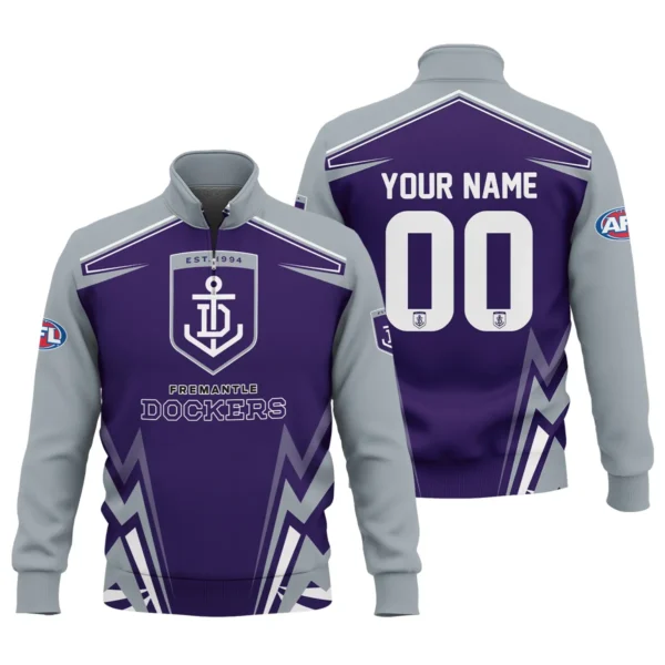 Fremantle Dockers AFL Exclusive Logo Quarter-Zip Sweatshirt QTVA270625AFL04FRE-QTZ