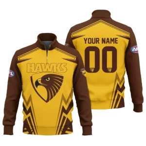 Hawthorn Hawks AFL Exclusive Logo Quarter-Zip Sweatshirt QTVA270625AFL04HAW-QTZ