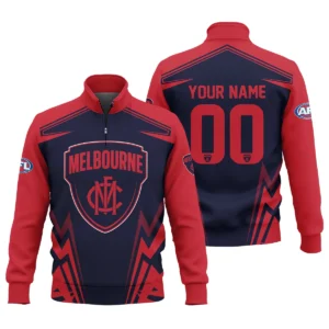 Melbourne Demons AFL Exclusive Logo Quarter-Zip Sweatshirt QTVA270625AFL04MELB-QTZ