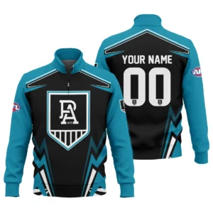 Port Adelaide Power AFL Exclusive Logo Quarter-Zip Sweatshirt QTVA270625AFL04PORT-QTZ