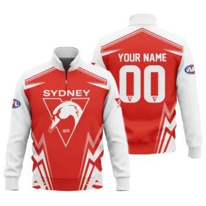 Sydney Swans AFL Exclusive Logo Quarter-Zip Sweatshirt QTVA270625AFL04SYD-QTZ