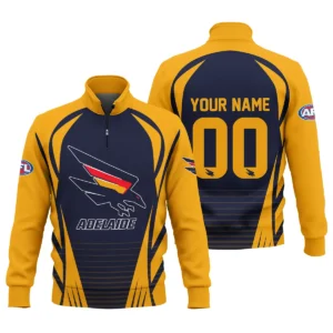 Adelaide Crows AFL Exclusive Logo Quarter-Zip Sweatshirt QTVA280625AFL05ADEL-QTZ