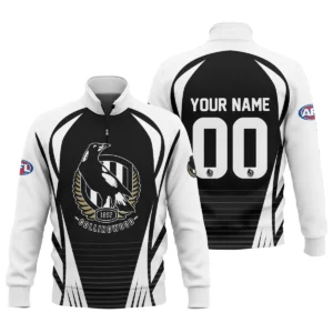 Collingwood Magpies AFL Exclusive Logo Quarter-Zip Sweatshirt QTVA280625AFL05COLL-QTZ
