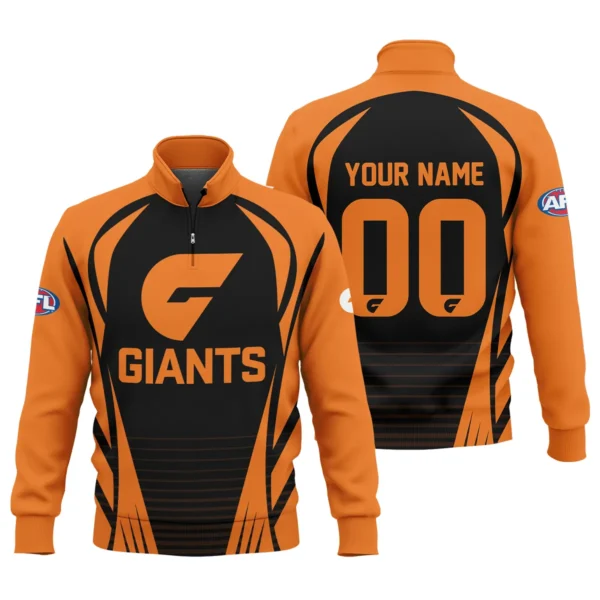 GWS Giants AFL Exclusive Logo Quarter-Zip Sweatshirt QTVA280625AFL05GWS-QTZ