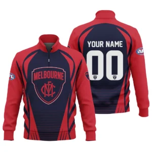 Melbourne Demons AFL Exclusive Logo Quarter-Zip Sweatshirt QTVA280625AFL05MELB-QTZ
