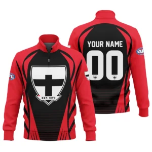 St Kilda Saints AFL Exclusive Logo Quarter-Zip Sweatshirt QTVA280625AFL05STK-QTZ