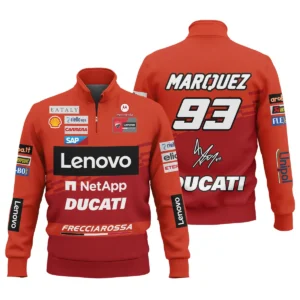 Marc Márquez Ducati Lenovo Team Exclusive Logo Quarter Zip Sweatshirt QTVAGP060625A4DUC-QTZ
