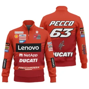 Francesco Bagnaia Ducati Lenovo Team Exclusive Logo Quarter Zip Sweatshirt QTVAGP060625A5DUC-QTZ
