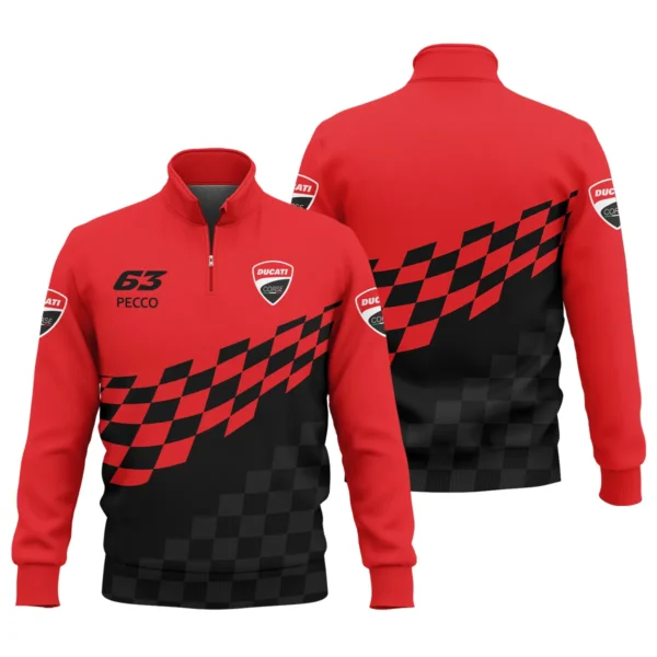 Francesco Bagnaia Ducati Lenovo Team Exclusive Logo Quarter Zip Sweatshirt QTVAGP100625A9DUC-QTZ