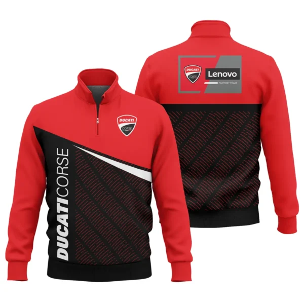 Ducati Lenovo Team Exclusive Logo Quarter Zip Sweatshirt QTVAGP110625A12DUC-QTZ